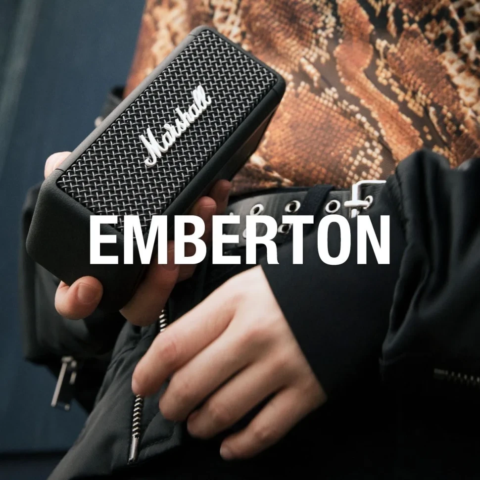 Беспроводная колонка Marshall Emberton 2, Чёрная (Black)