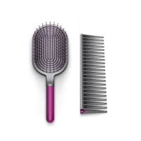 Набор расчесок Dyson щётка + гребень черный/фуксия (Black/Fuxia)