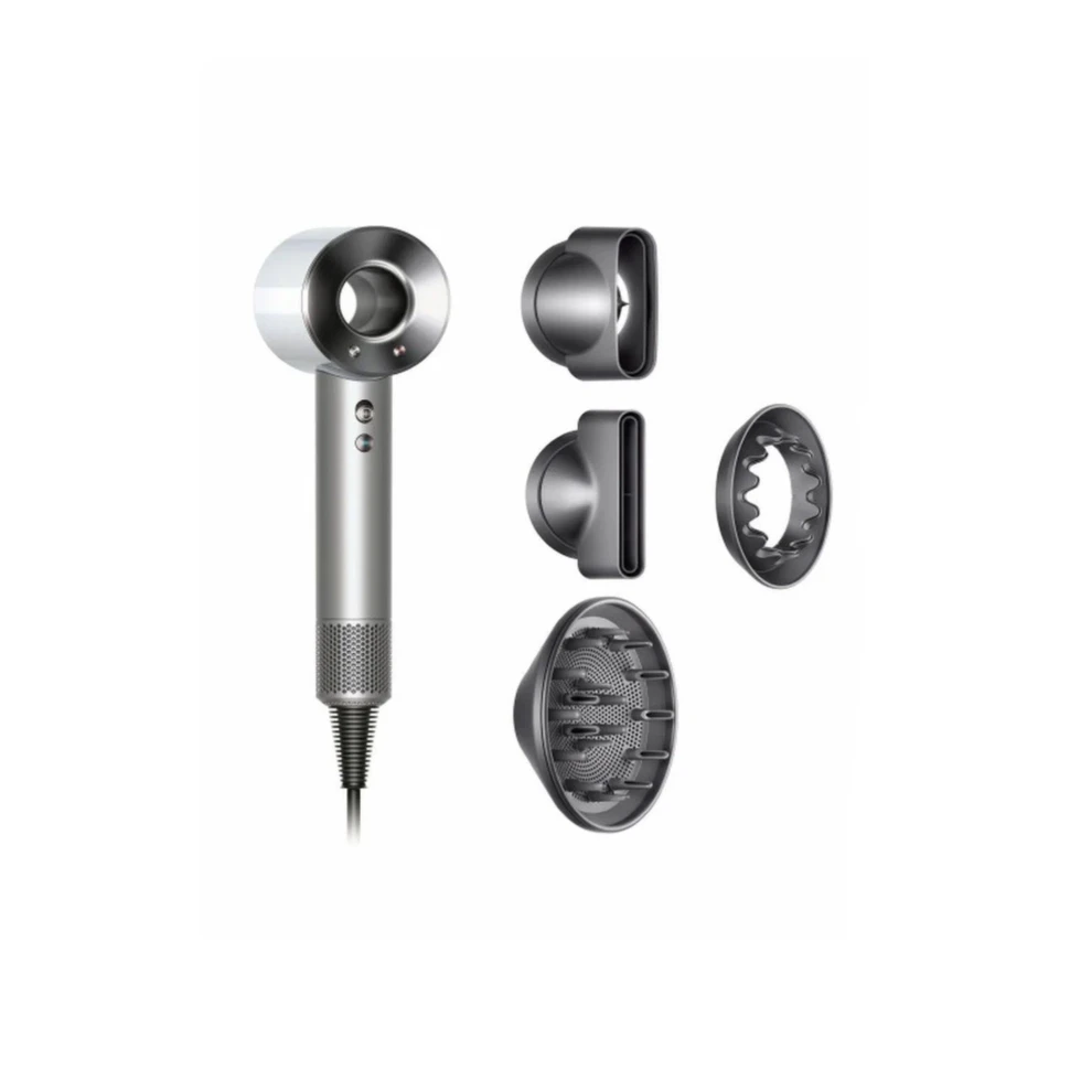 Фен Dyson Supersonic HD03, Белый, 4 насадки